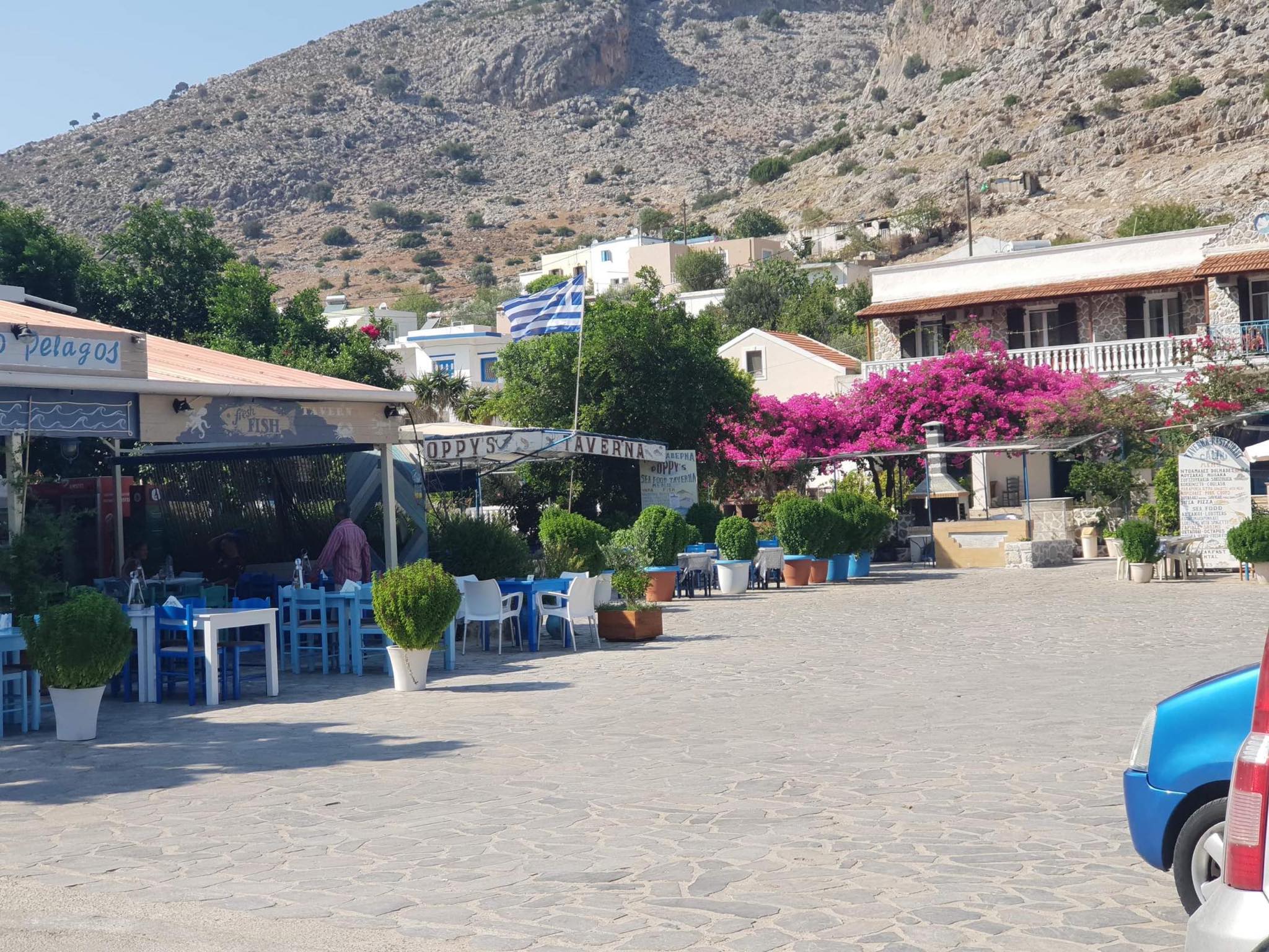 Taverna on the mainland of Kalymnos