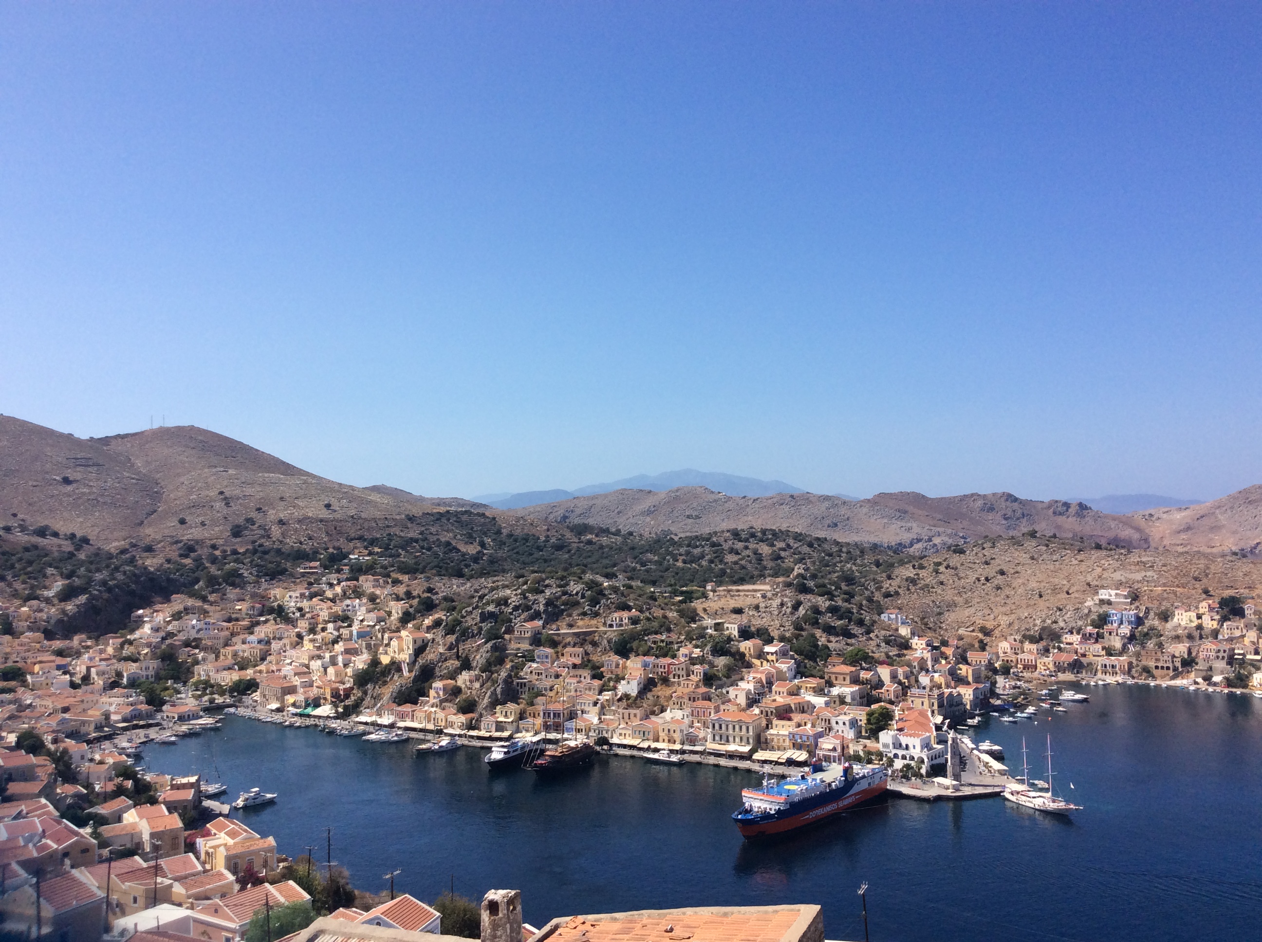 View of Symi Harbour to the North